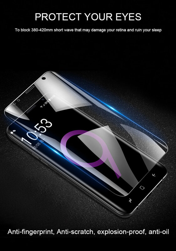 Film Hydrogel protecteur d'écran pour Samsung Galaxy S7EDGE S8 S8PLUS S9 S9PLUS pour Samsung Galaxy NOTE8 Film avec Installer