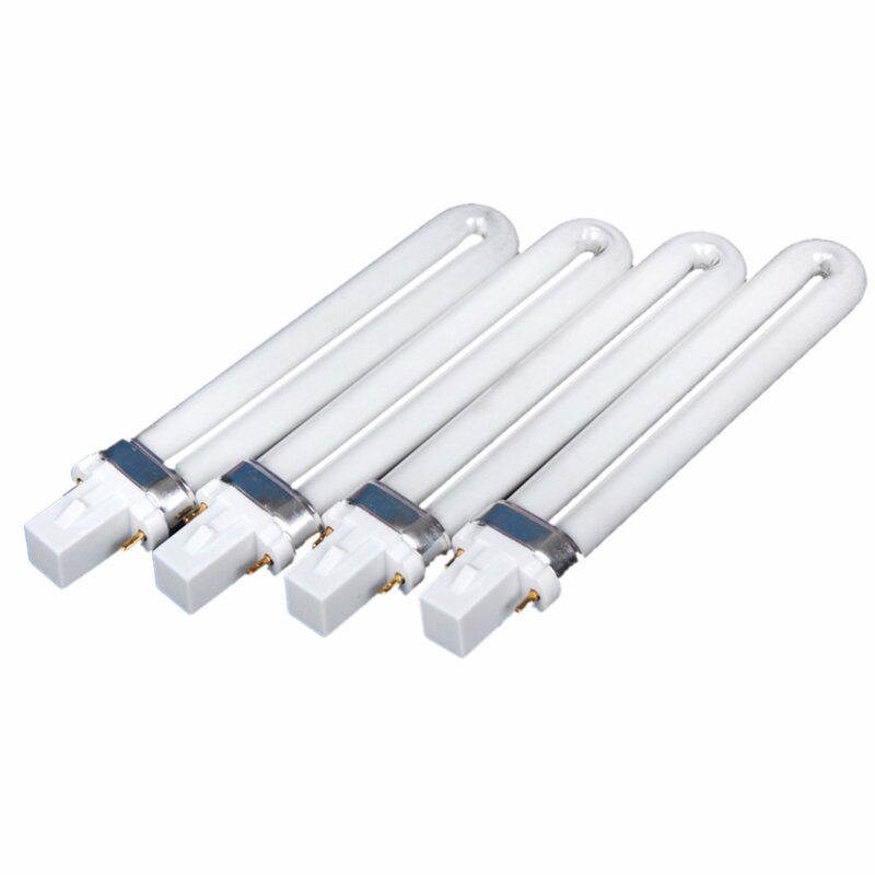 4Pcs / Set 9W UV Lamp Light For Nail Dryer Nail Lamp Curing Lamp Replacement U-shaped Lamp Bulb Tube Nail Art Supplies Manicure