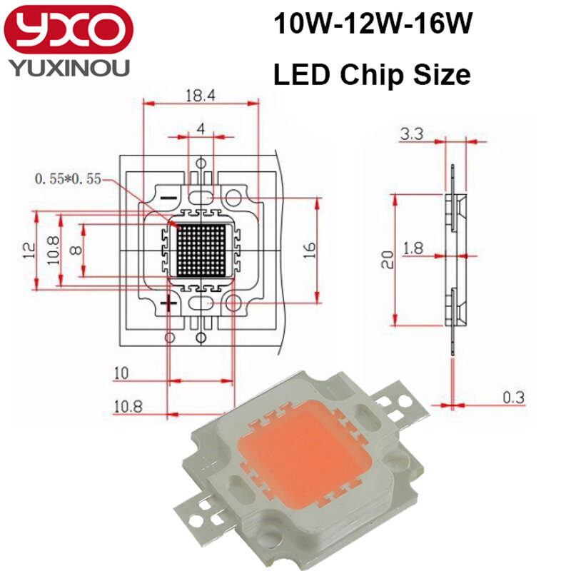 1pcs 50W 100W led grow chip full spectrum led diode 30-34v 3A led plant grow light chip for indoor plant seeding grow and flower