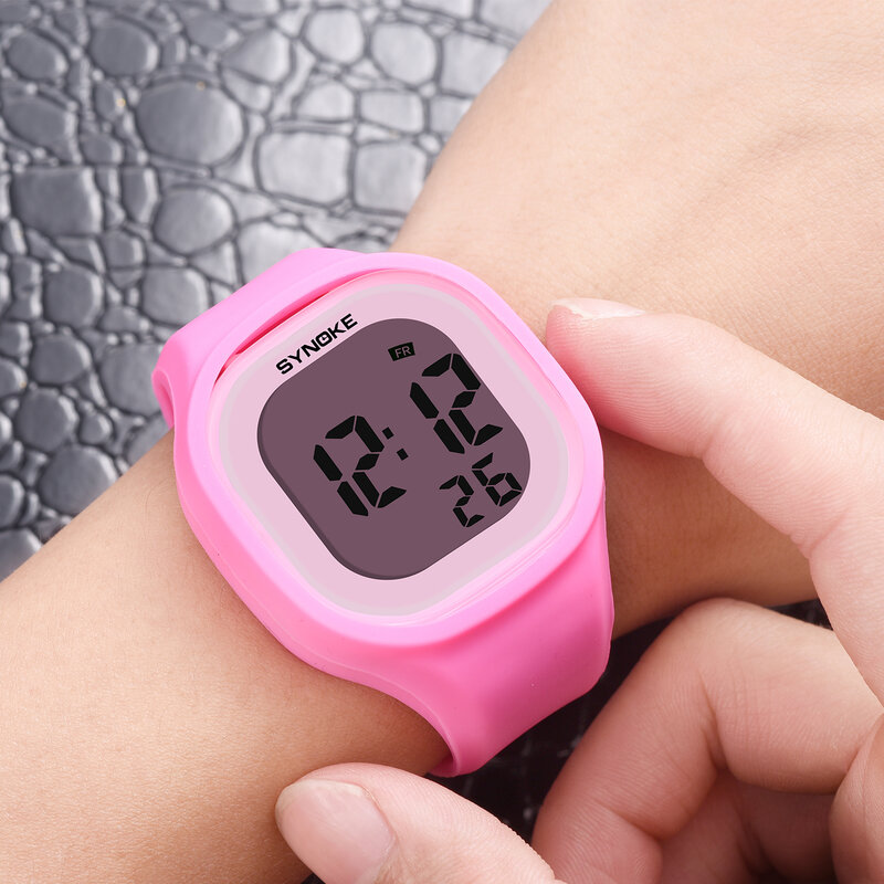 PANARS-relojes deportivos digitales para niños y mujeres, pulsera de silicona con luz LED, reloj de pulsera erkek saat