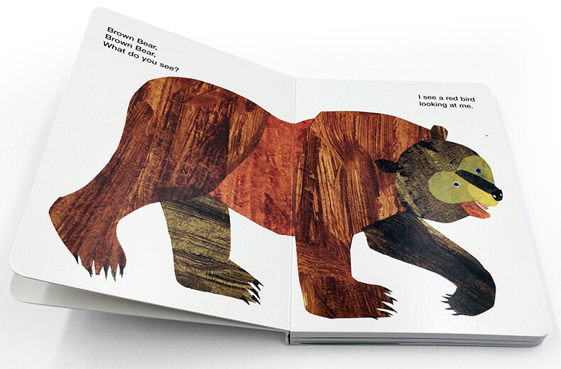 베스트 셀러 도서 브라운 베어 무엇을 보시나요 영어 그림책 어린이를위한 아기 선물