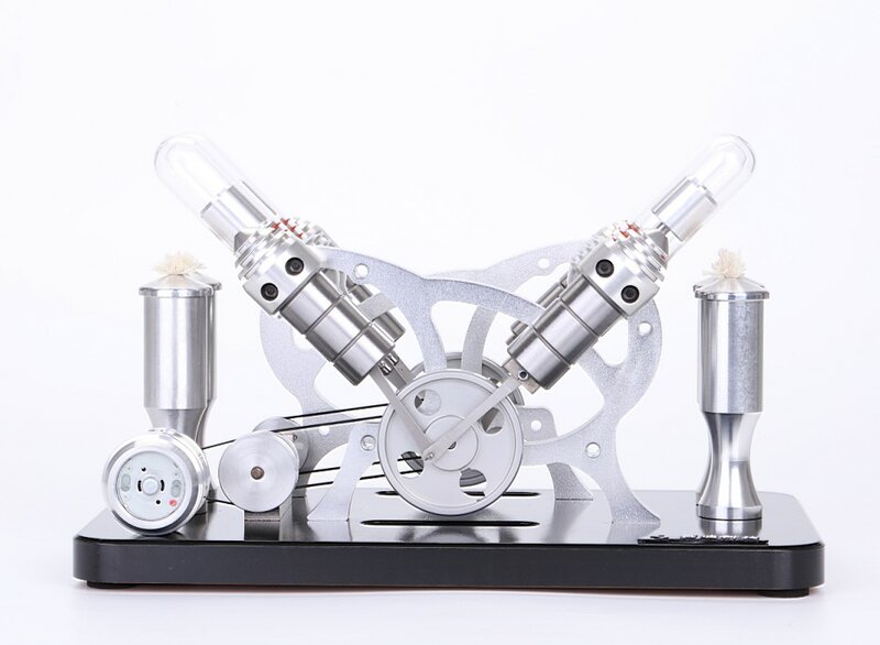 Dream Creative Factory Stirling Steam Engine, modelo de juguete físico, regalo de cumpleaños, modelo creativo V4