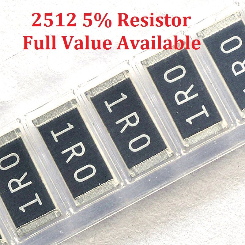 SMD Chip Resistor, Resistance K, Frete Grátis, Frete Grátis, 2512, 16R, 18R, 20R, 22R, 24R, 5%, 16, 18, 20, 22, 24, Ohm, 100pcs por lote