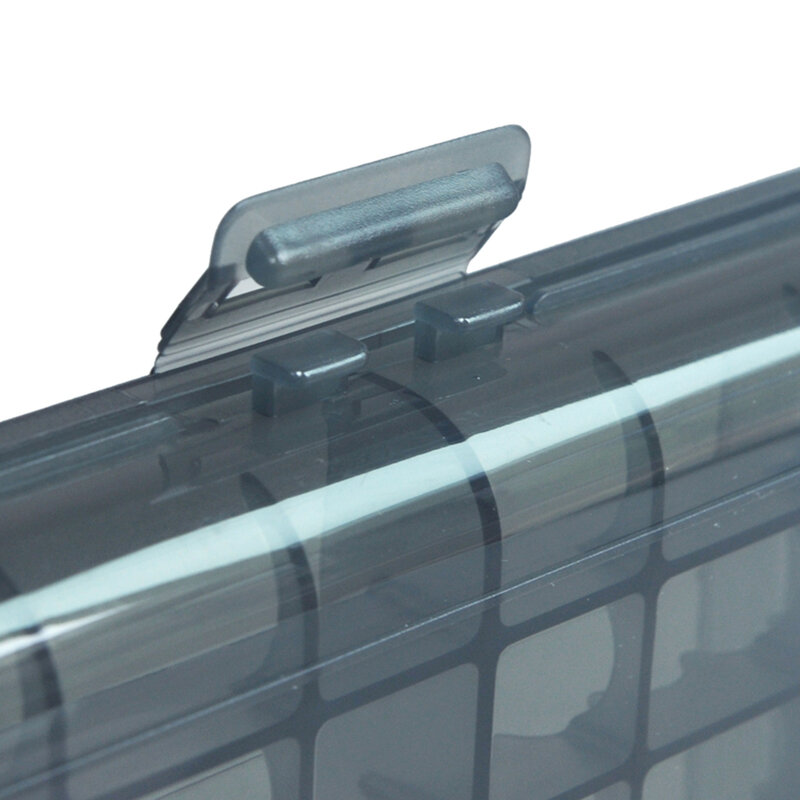 Caja de plástico duro transparente para baterías, soporte de almacenamiento portátil, S/M/L