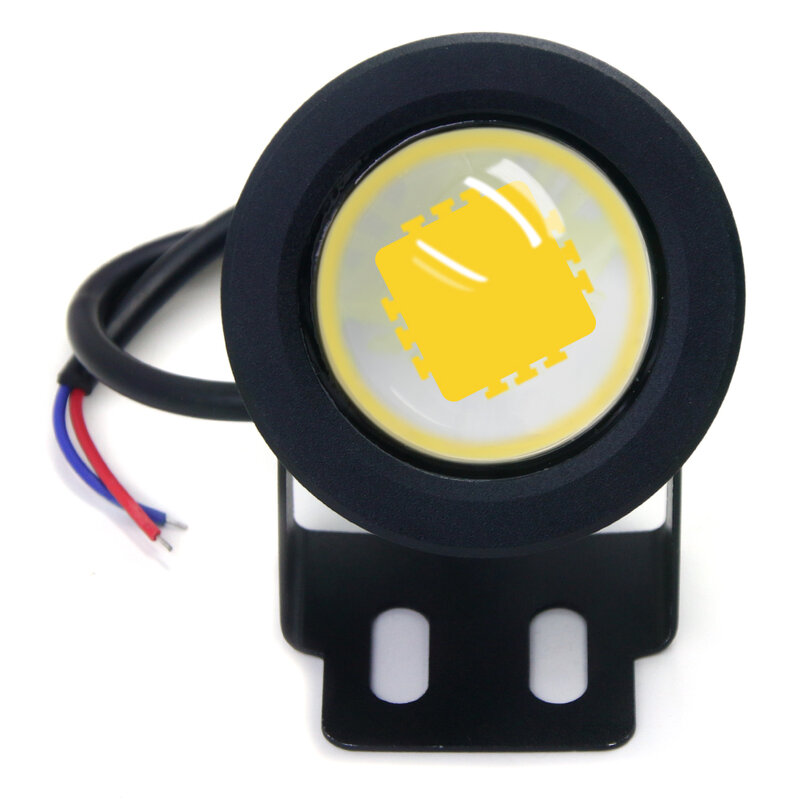 높은 방수 IP68 12V 10W 야외 LED 풍경 분수 풀 램프 수중 조명, 24 키 IR 원격 컨트롤러