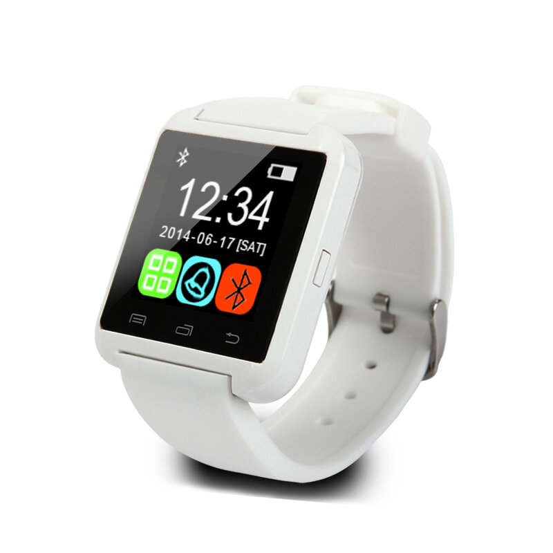 Reloj inteligente Bluetooth U8 para hombre, reloj inteligente para mujer, podómetro, teléfono, llamada, reproductor de música, cámara para Android