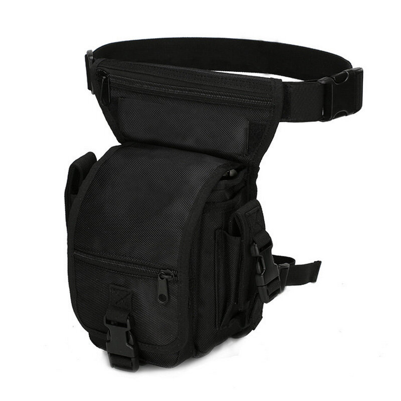 800D Nylon Tactical Leg Bag Outdoor Waist Belt Bag Sport Camping Hiking Trekking Military Multi-function Saddle Bag Waterproof
