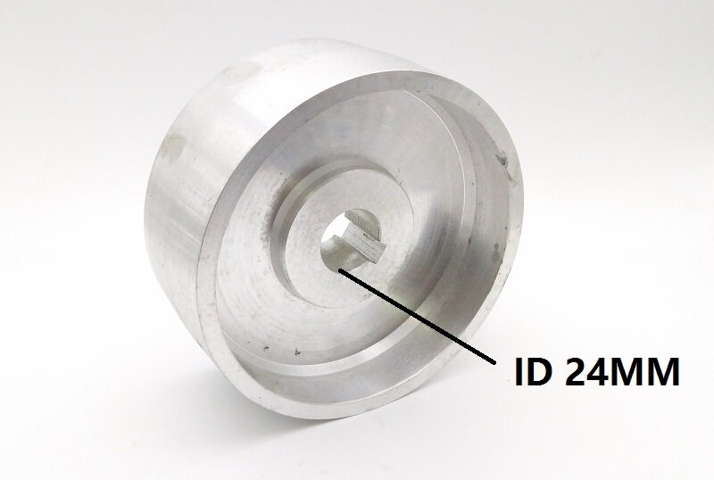 Roda de contato 130*55*24/52mm totalmente em alumínio para máquina de correia, novo, 1 peça