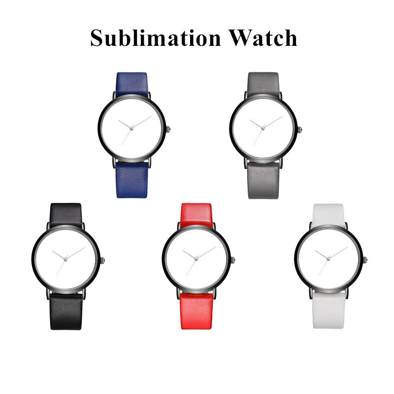 BSL1011 черные кожаные кварцевые пустые часы под заказ для женщин OEM дизайн ваши собственные часы для женщин Сублимационное лицо доступно