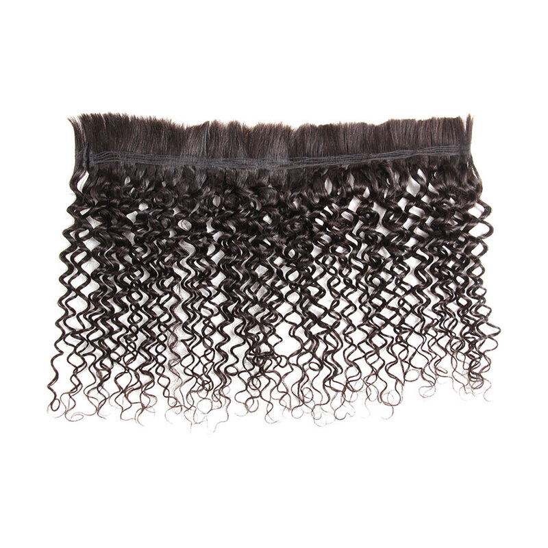 Elegante nenhuma trama brasileira cabelo humano crochê tranças volume jerry onda cabelo humano a granel para trança cor natural