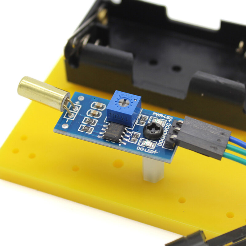 Vibration Switch Alarm DIY Material Kit Tilt Sensor Module Electronic Production Training Kit for Arduino Smart Robot