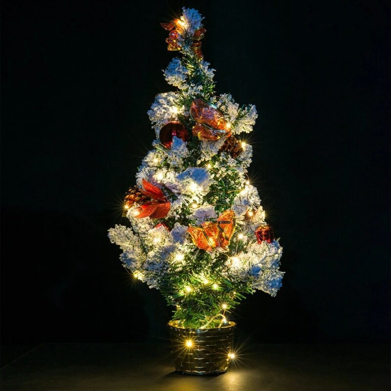 Guirnalda de alambre de cobre para Navidad, luces de hadas para Año Nuevo, decoración de fiesta de boda, impermeable, 2M, 20 LED