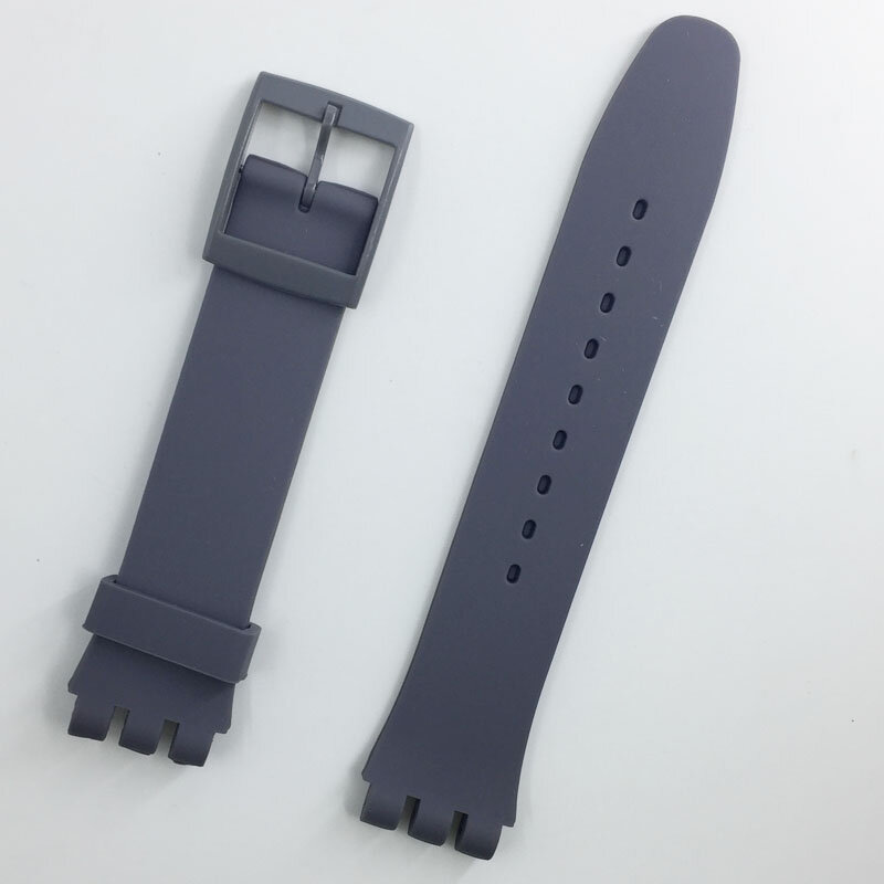 MR NENG Schwarz Armband für Swatch Schnalle Für SWATCH Silikon Uhr band 17mm 19mm 20mm Gummi strap16MM Uhr zubehör