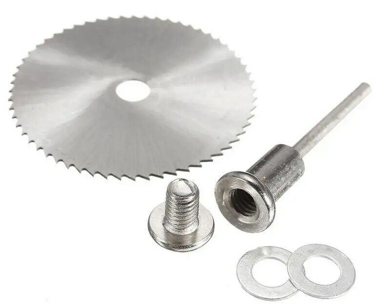 7PCS HSS Rotary Tool 22 /25 /32 /35 /44 /50mm Circular Saw Blades Cutting Discs Mandrel for Dremel Cut off