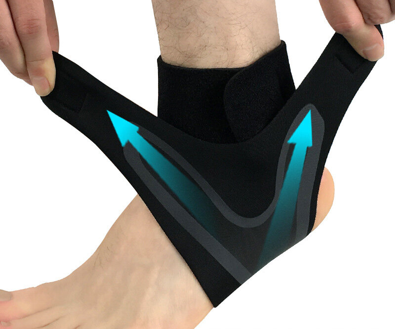 Protetor de tornozelo, suporte elástico para o tornozelo, equipamento esportivo com ajuste com elasticidade, 1 peça