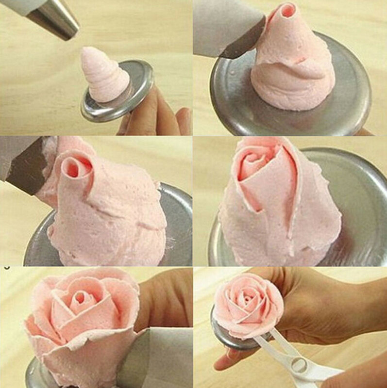 Nowy kreatywny ze stali nierdzewnej ciasto kwiatek igły kij DIY ciasto Cupcake krem do polewania do dekorowania masą cukrową narzędzie kwiaty LLifter