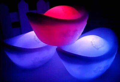الفضة قطعة أضواء صغيرة سوف 7 اللون تغيير المصابيح لعب الأطفال للجنسين البلاستيك فيلم والتلفزيون 2021