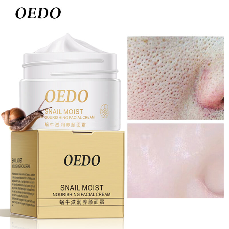 OEDO Anti arrugas Anti envejecimiento Caracol húmedo Facial-nutritiva crema importados de cuidado de la piel arrugas reafirmante Caracol cuidado