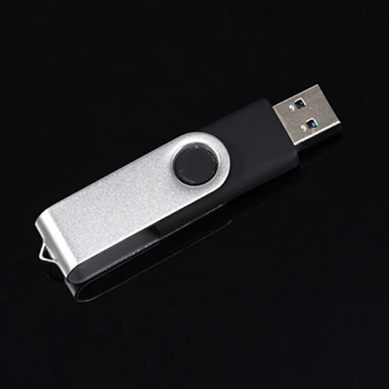 Поворотный USB-флеш-накопитель, металлический флэш-накопитель, 64 ГБ, 4 ГБ, 8 ГБ, 16 ГБ, 32 ГБ, usb 2,0, флешка, U-диск в подарок