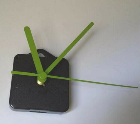 10 conjuntos de mecanismo essencial de relógio de quartzo, peças de reparo de movimento, verde, preto, laranja, rosa, mecanismo de mãos de movimento