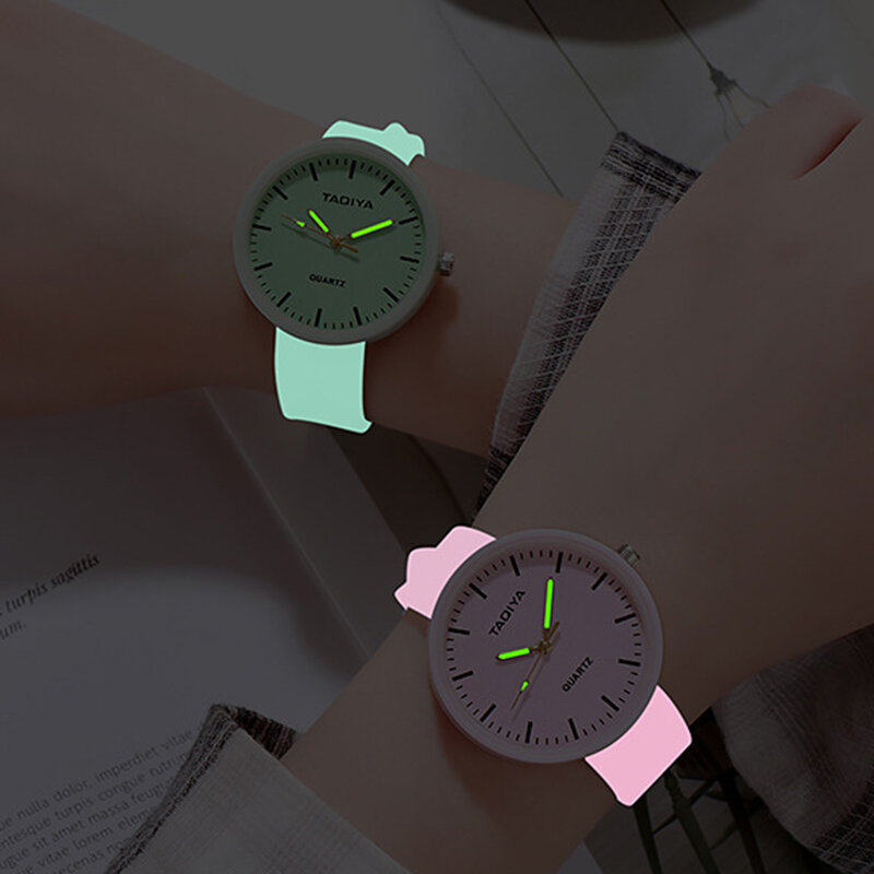 Luminous dzieci zegarki dziewczyny kreatywny romantyczny galaretki prezenty Reloj śliczne silikonowy zespół Unisex 2019 nowy Fahion studenci Montre Enfant