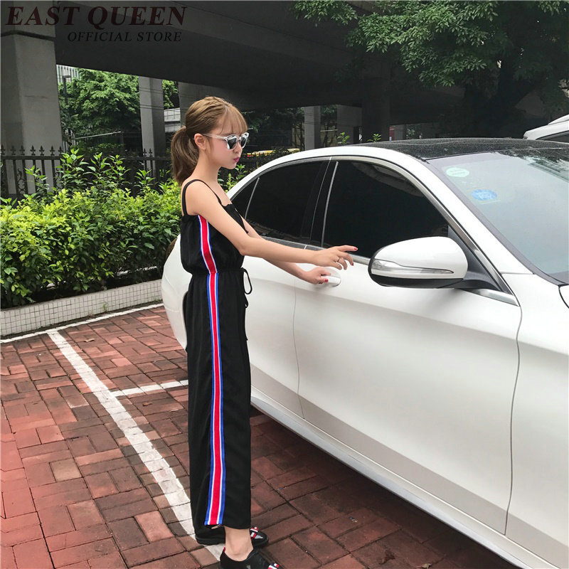 New Arrival kombinezon kobiety lato 2018 nowy koreański kombinezony boczne paski kostki długość kombinezon kobiety elegancki NN0611 YQ