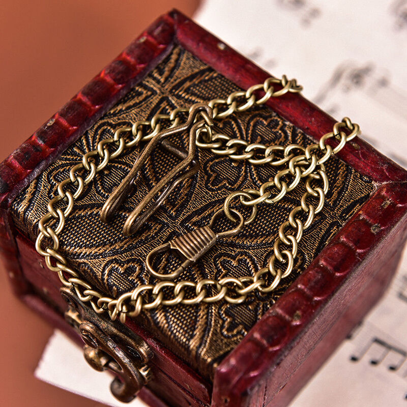 Bronze Legierung Taschenuhr Ketten Kette Für Antike Quarz Vintage Taschenuhr