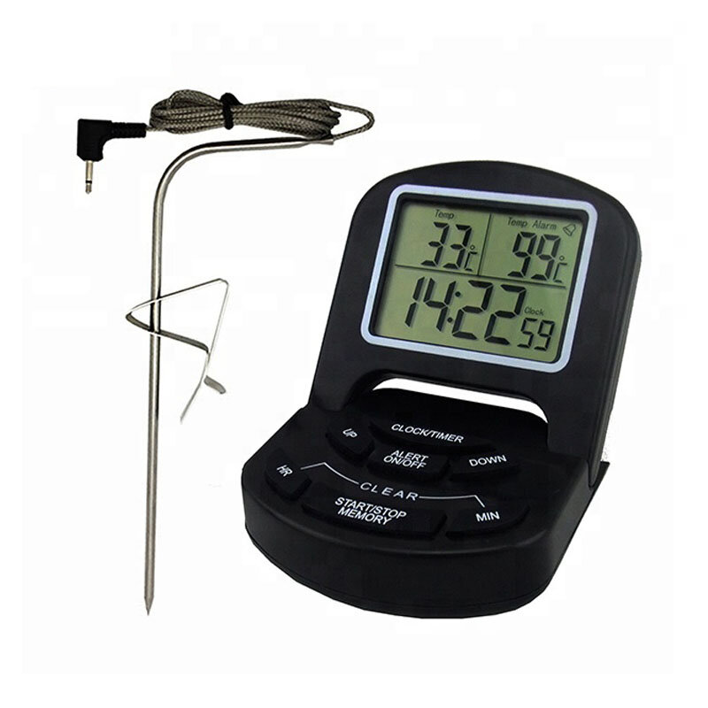 Digital Food Thermometer BBQ Grill Thermometer Kitchen Cooking Meat BBQ Candy Milk Thermometer With Timer Large Display