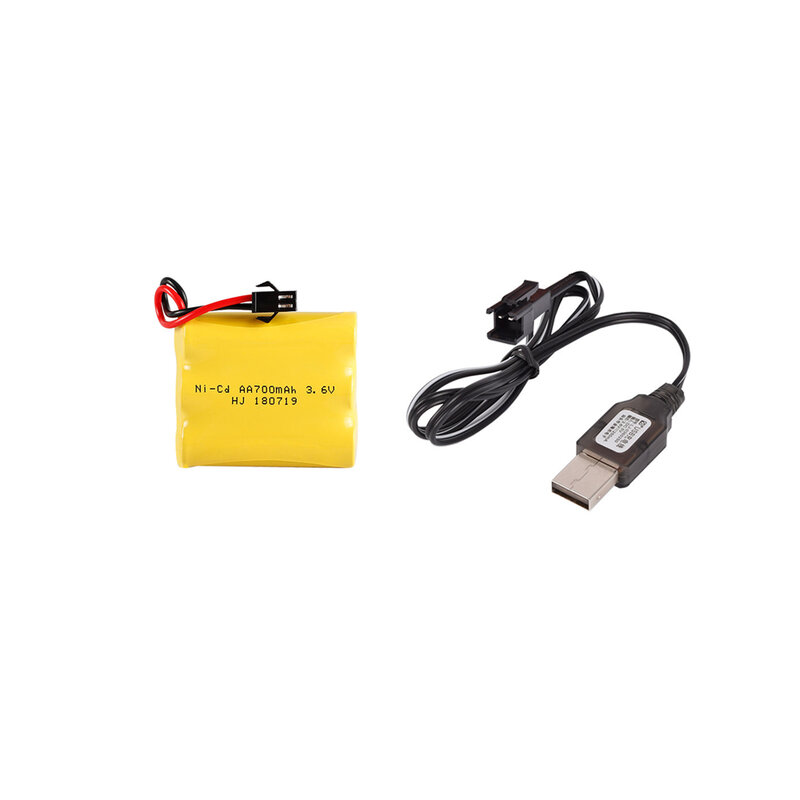 3.6V 700mah AA NI-CD M Battery with Charger Electric toys car ship robot rechargeable AA 3.6V 700 mah Battery