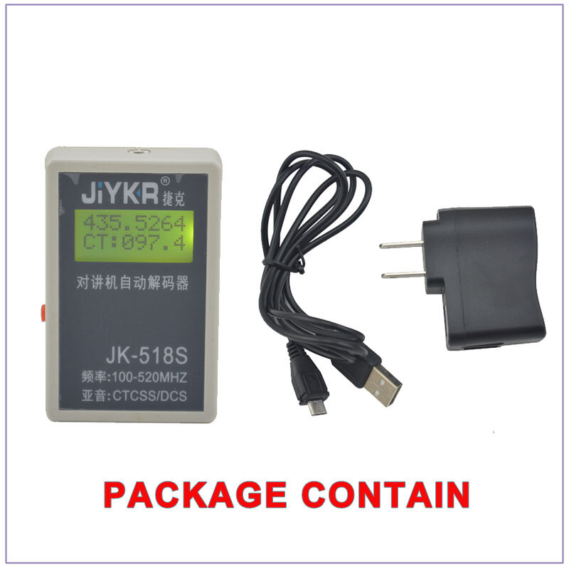 Medidor de frecuencia portátil JK-518S, contador de frecuencia CTCSS y DCS 2 en 1, 100-520MHz, novedad