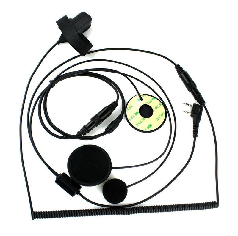 2-Pins Professionele Motorhelm Headset Voor Kenwood Baofeng Ham Radio
