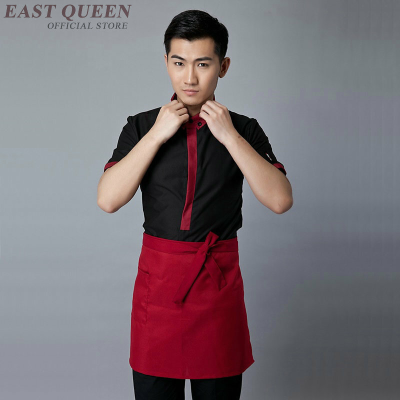 Uniformes do garçom e da garçonete roupa do restaurante uniformes da garçonete para garçons catering cozinha vestuário do hotel uniforme dd1020