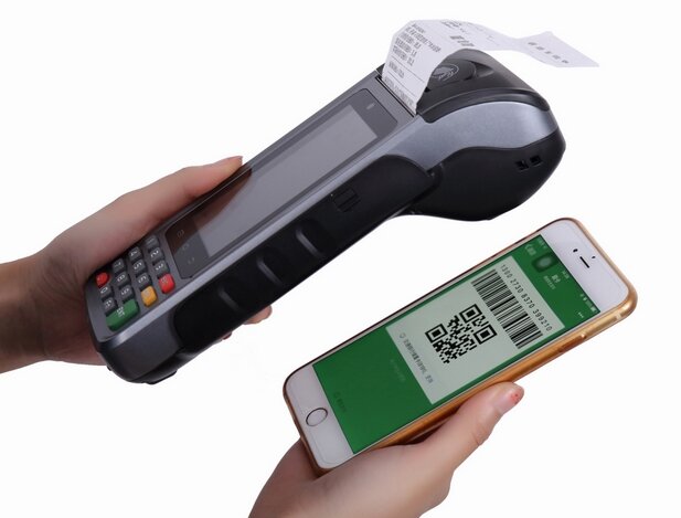 Android Kasar PDA POS Terminal NFC/IC Kartu Kartu Reader Barcode Scanner dengan Built-In Printer Penerimaan RFID Reader