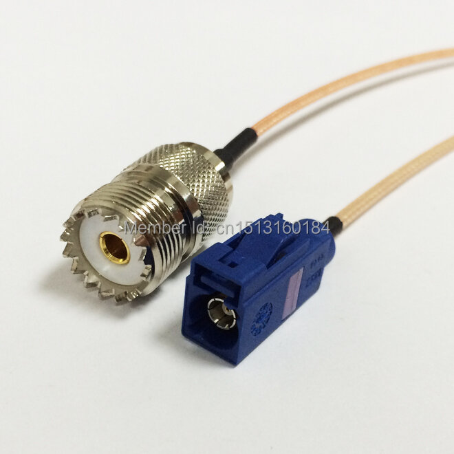 Modem baru Coaxial Pigtail UHF Perempuan Jack Connector Beralih FAKRA Connector Kabel RG316 15 CM 6 "Adapter