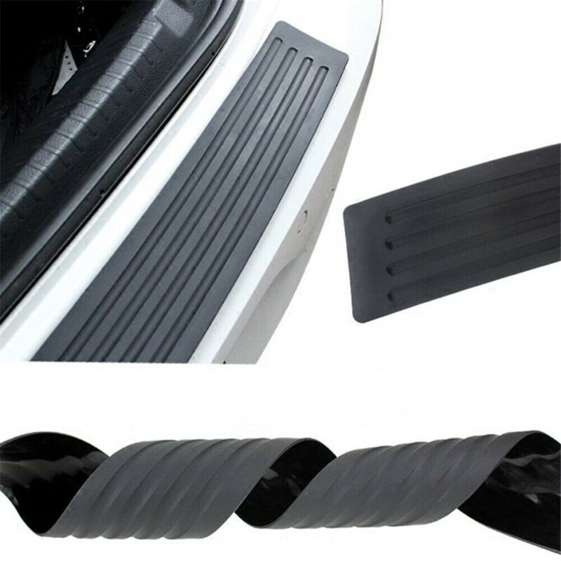 Car SUV Rear Bumper Sill/Protector Plate Rubber Cover Guard Pad Moulding Trim Sticker Car-Styling Anti-collision Rubber Strip