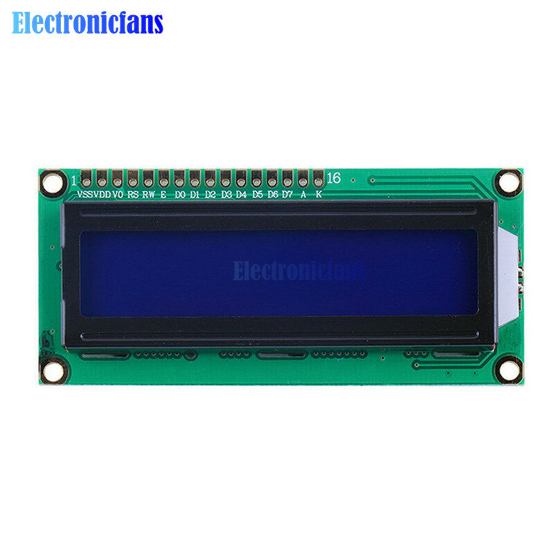 아두이노 DIY용 LCD 디스플레이 모듈 1602, LCD1602, PCF8574T, PCF8574, IIC, I2C, 인터페이스, 16x2 문자, 5V 블루, 옐로우 그린 스크린