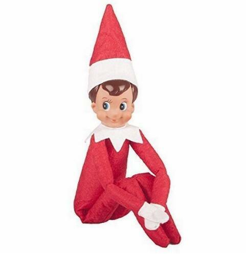 Elf muneco de Navidad juguetes juguetes peluche libro rojo suave muneca chico elf elf na prateleira em uma prateleira boneca elf Elf animais de estimação