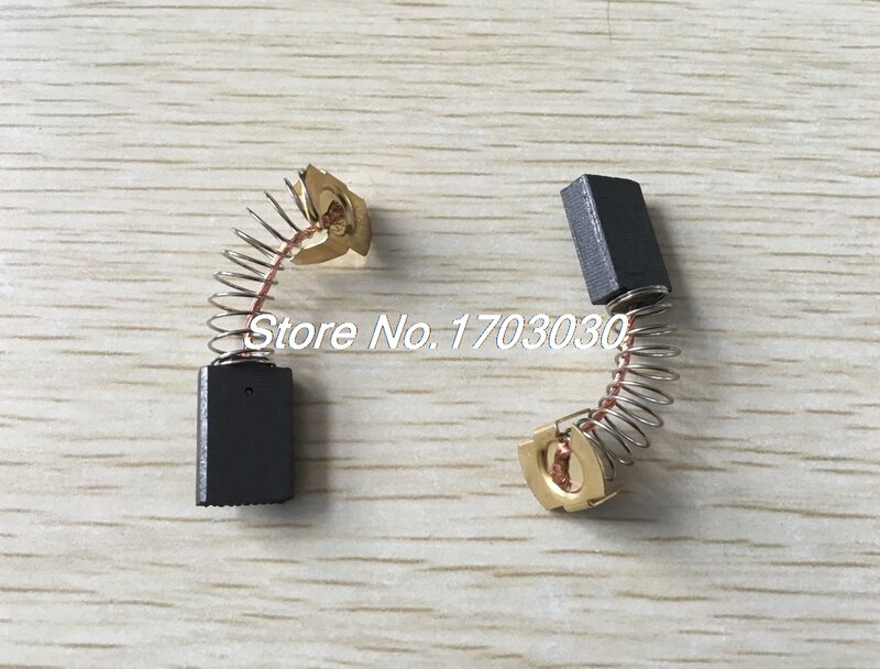 6 Pcs Spare Parts 5mm x 11mm x 16mm Carbon Brush for Dust Collector