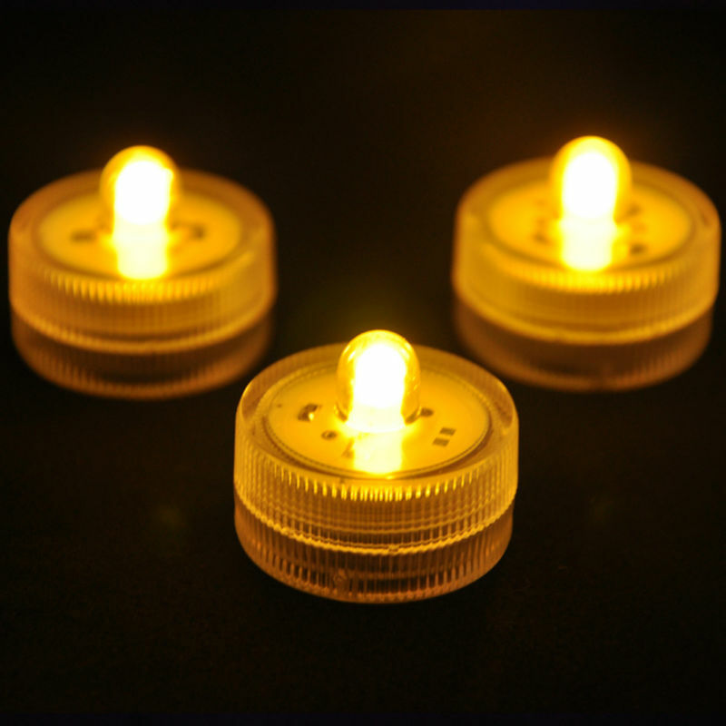 12 Buah * Lilin Lampu Teh LED Lilin Tanpa Api Bertenaga Baterai Gereja dan Dekorasi Pesta Rumah Lampu Acara Liburan