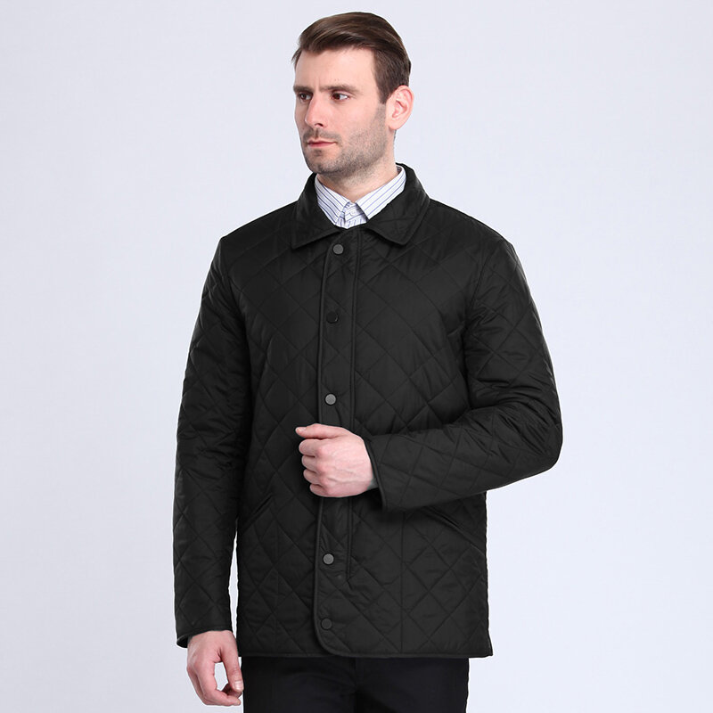 CITY CLASS 2018 New Autumn Mens Quilted Jacket Lining Fleece Chaqueta Hombre Business Casual Fashion Coats For Male 6xl 15307