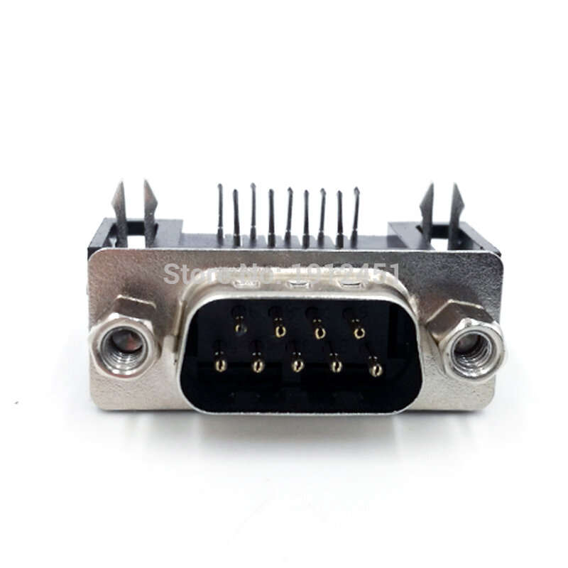 DB9 data cable connector Angle 90 plug PCB Angle connector RS232 9pin port socket female&Male D type adapter