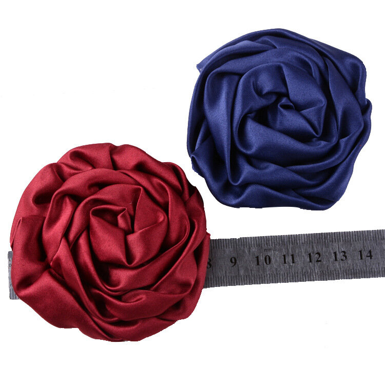 Nishine 50pcs/lot Rolled Roses Flower Hair Accessories for Kids Women DIY Accessories Boutique Hair Flower Party Decoration