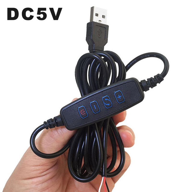 Variateur LED USB dc 5v, ligne d'extension réglable en continu pour lampe de bureau, lampe suspendue à fil, ampoule à intensité réglable