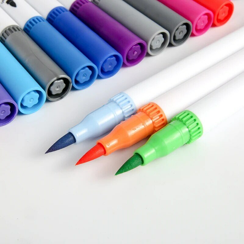 12/24/36/48/72/100 ensemble de marqueurs de pinceau de couleur stylo de ligne Fine aquarelle peinture couleur stylo marqueurs couleurs