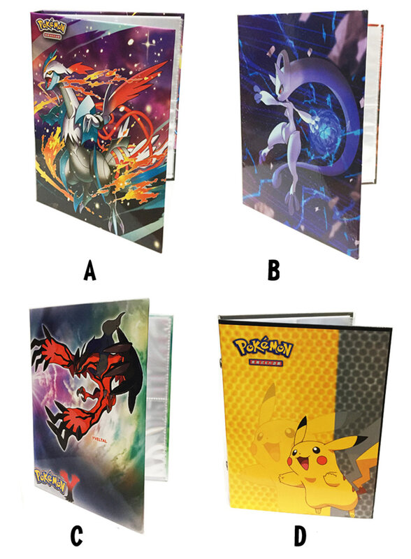 2017 Pikachu Collection Pokemon cards Album Book Top loaded List playing pokemon cards holder album toys for Novelty gift