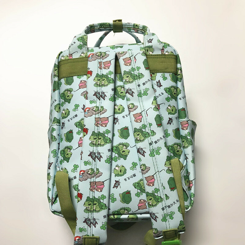 PU Travel Frog backpack cute cartoon girls lovely backpack Oxford fashion daily travel backpack wholesale