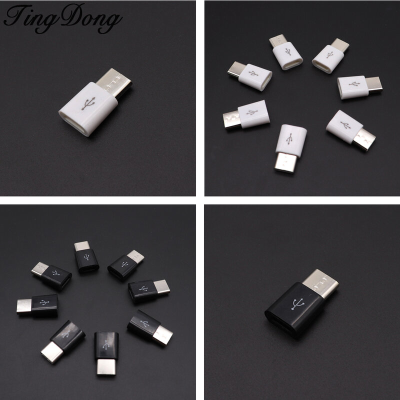 USB Mikro Ke Adaptor Tipe C untuk Xiaomi Mi 8 A2 Campuran 3 Mi8 SE untuk Huawei P20 Honor 10 Pocophone F1 USB C Konverter Tipe C
