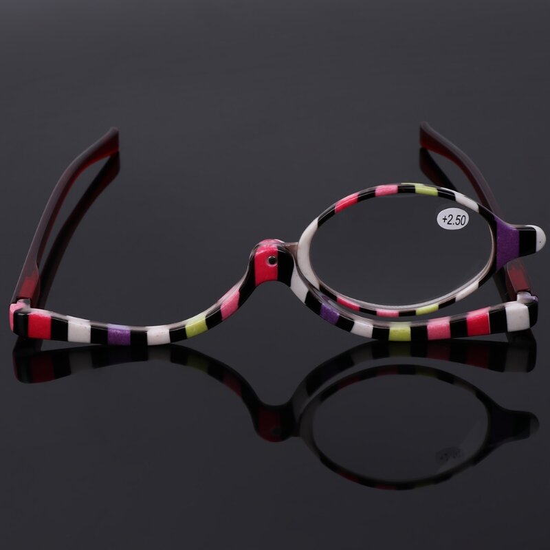 Óculos de aumento de maquiagem, óculos para leitura e cosméticos dobráveis + 1.0 ~ + 4.0