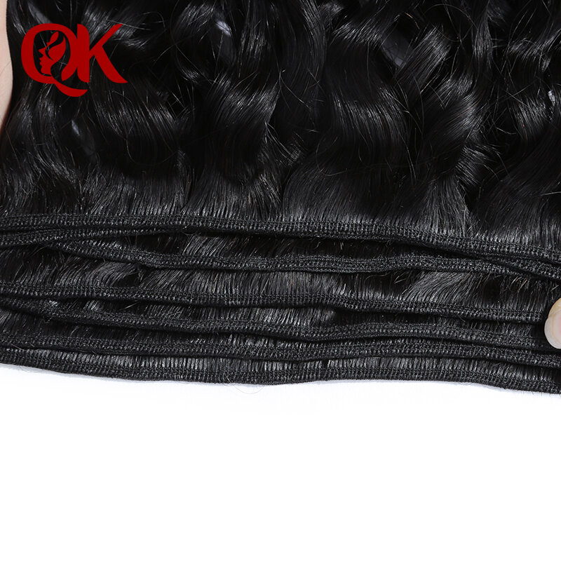 Queenking produto do cabelo peruano pacote de cabelo encaracolado cor natural remy cabelo 100% tecer cabelo humano 10-24 Polegada frete grátis