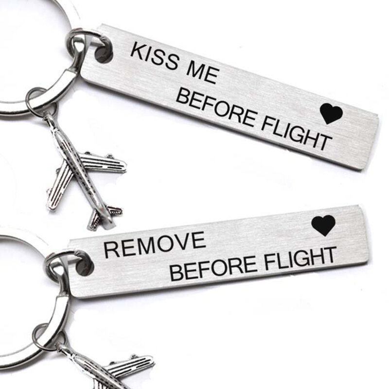 CLELO Bagage Tag gegraveerd Rmove voordat Vlucht Metalen bagage tags voor Flight Crew Pilot Luchtvaart Minnaar Reizen Accessoires